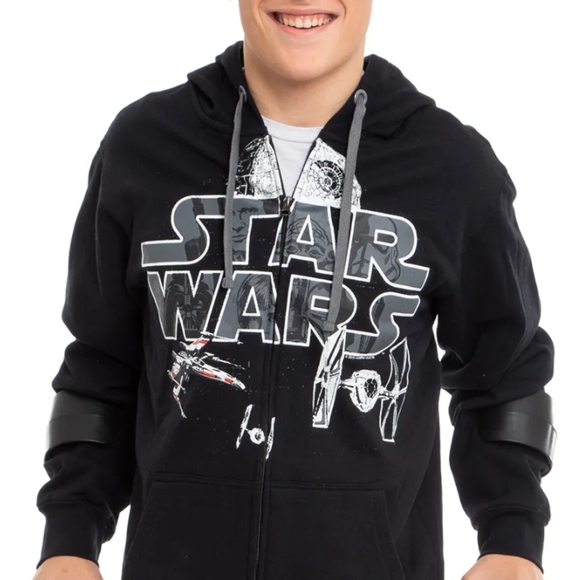 Star Wars Black Death Star Hoodie, Multiple Sizes - Picture 3 of 8
